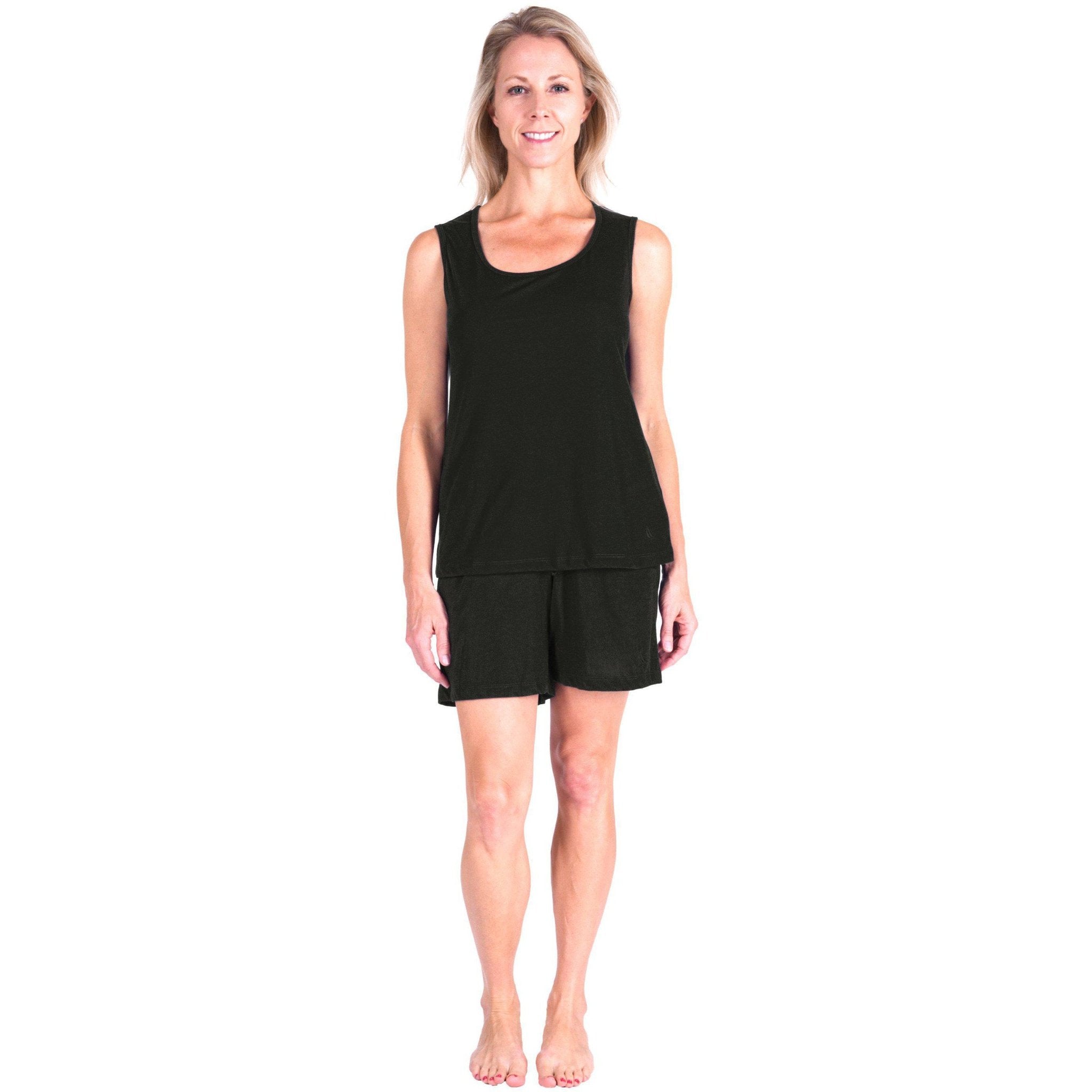 WOMEN'S MOISTURE WICKING SCOOP TANK SHORT SET