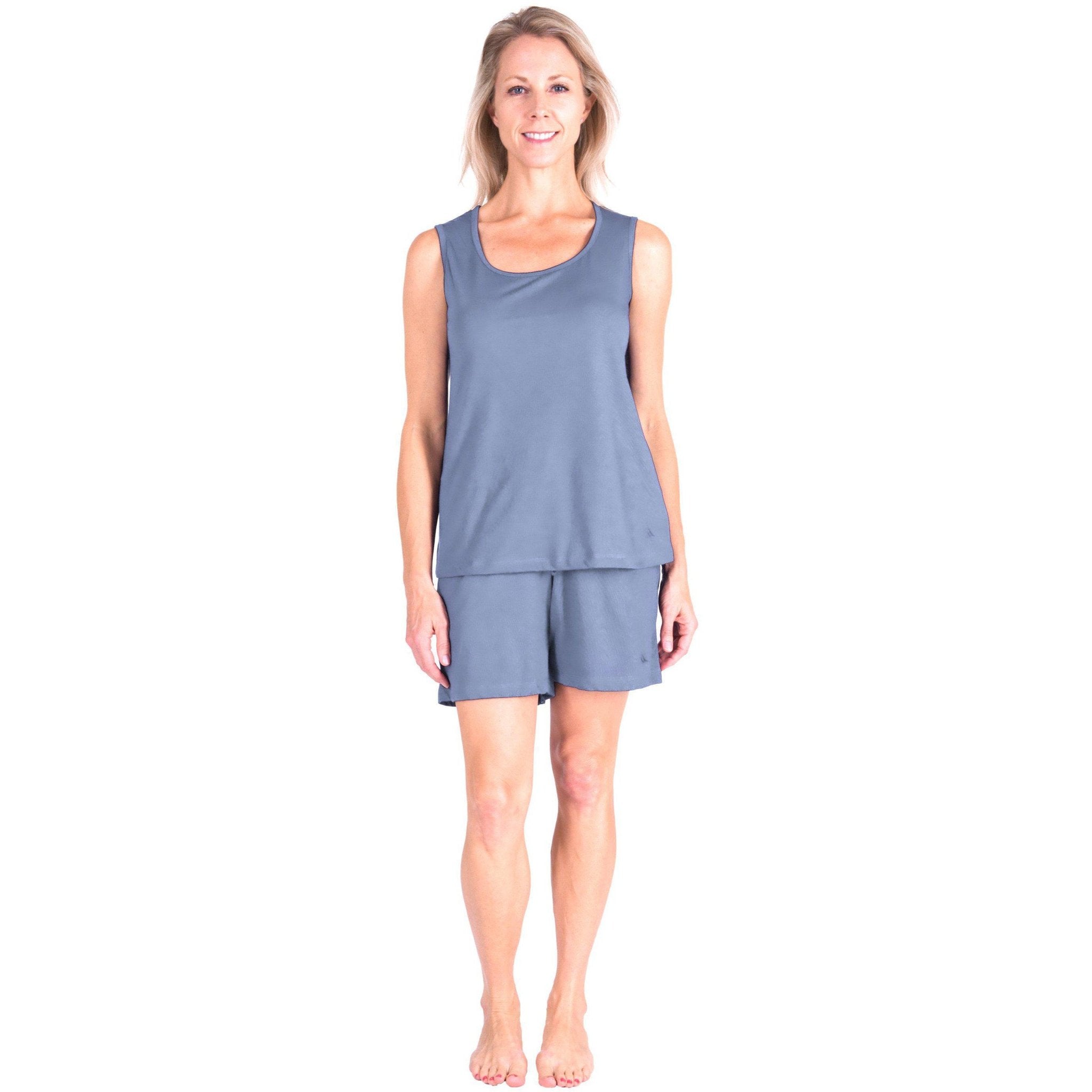 WOMEN'S MOISTURE WICKING SCOOP TANK SHORT SET