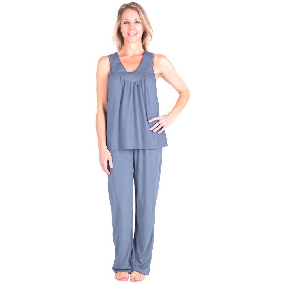 MOISTURE WICKING GATHERED TANK PJ SET