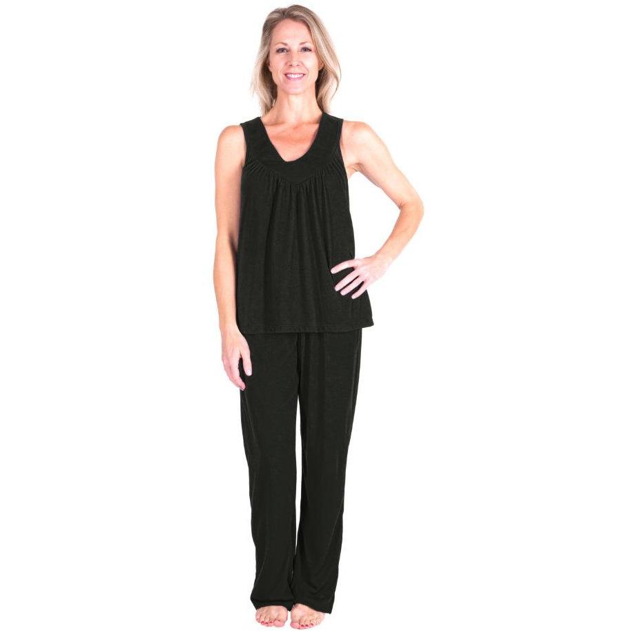 MOISTURE WICKING GATHERED TANK PJ SET