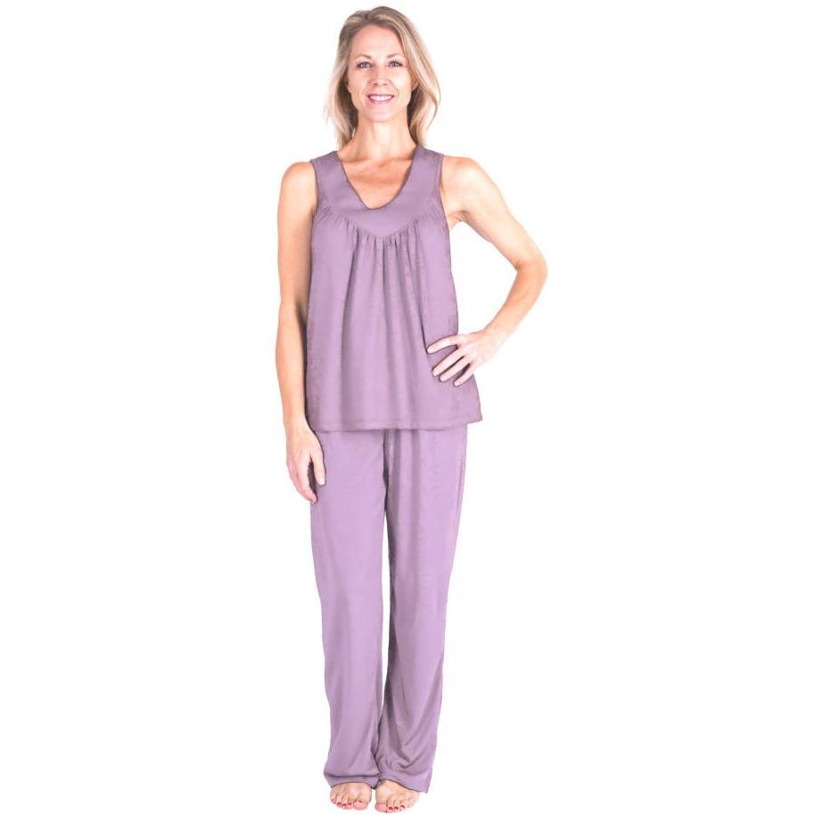 MOISTURE WICKING GATHERED TANK PJ SET