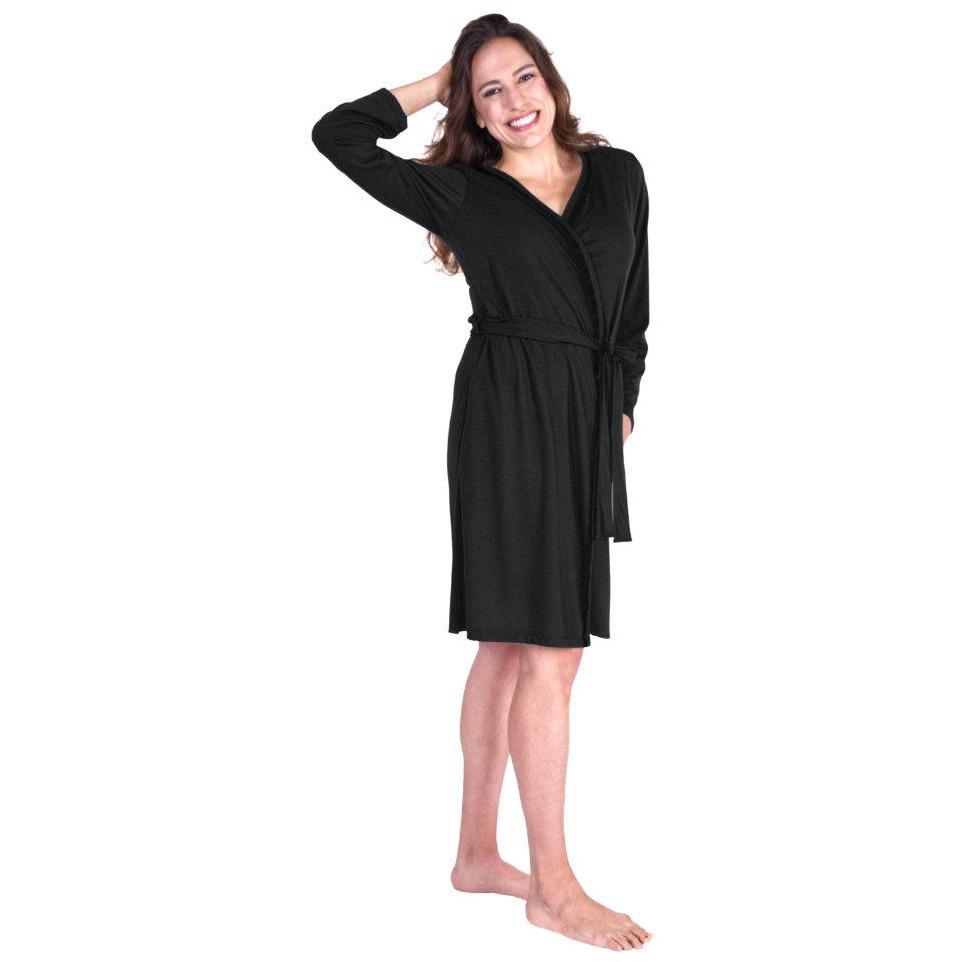 LACE ACCENT MOISTURE WICKING ROBE