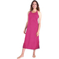 MOISTURE WICKING LONG RACERBACK TANK GOWN WITH SHELF BRA