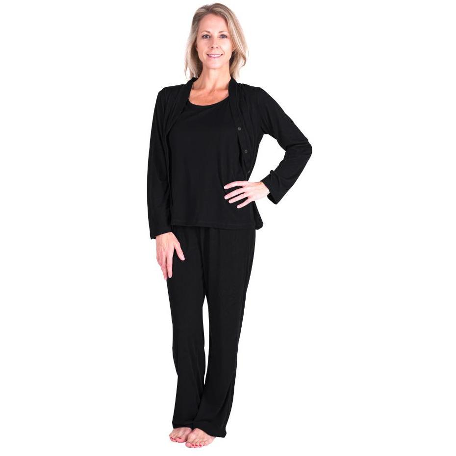 MOISTURE WICKING  3-PIECE PAJAMA SET 