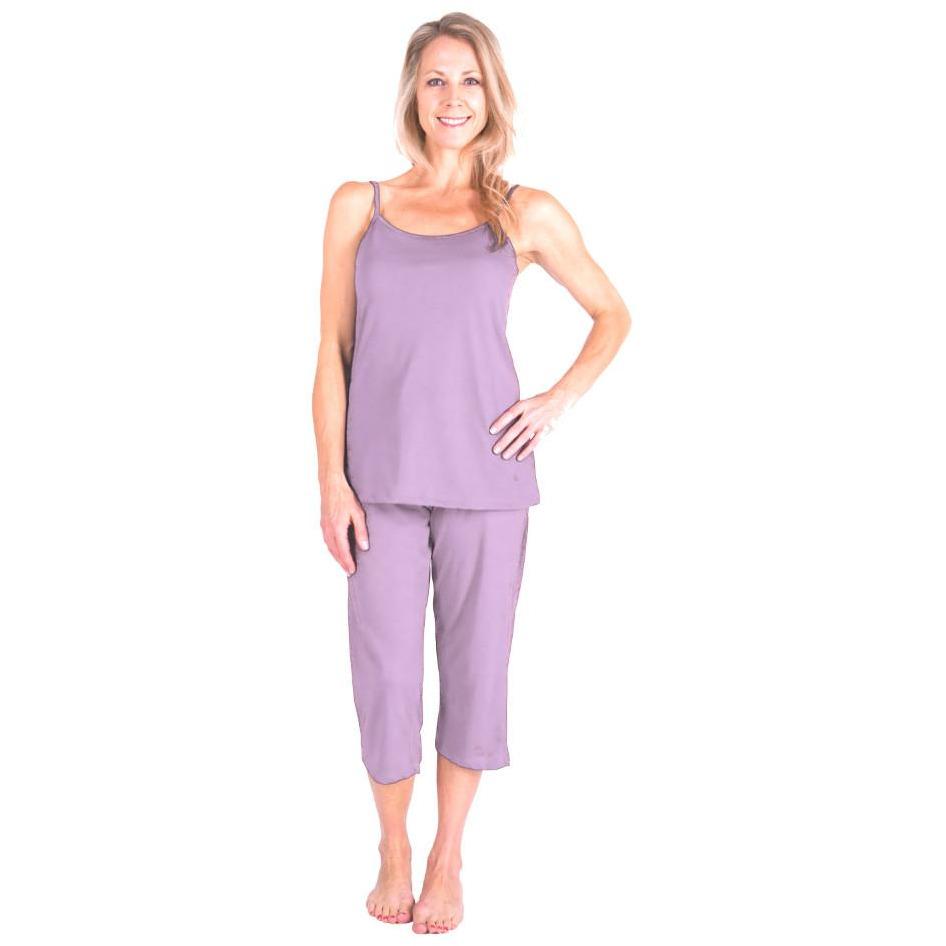 MOISTURE WICKING CAMI CAPRI PAJAMA SET 
