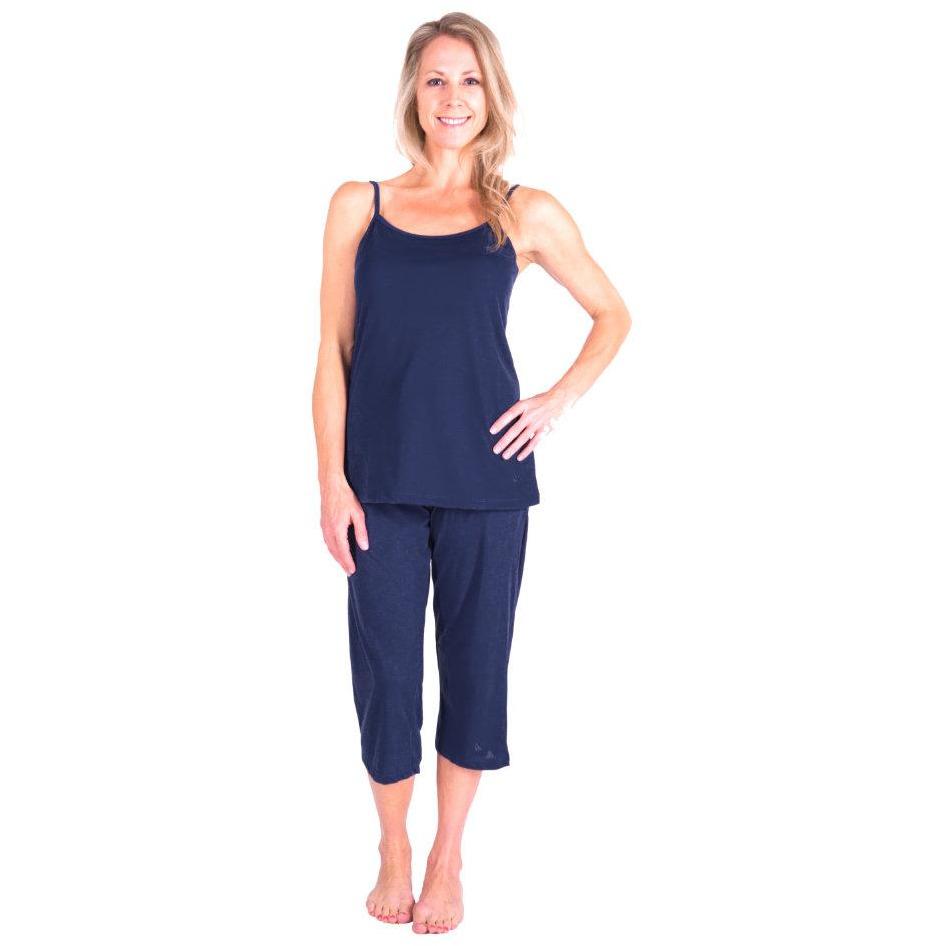 MOISTURE WICKING CAMI CAPRI PAJAMA SET 