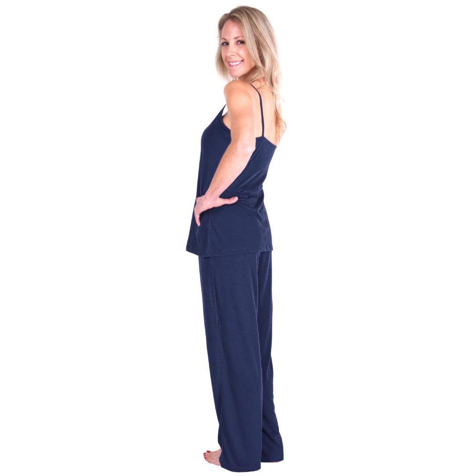 MOISTURE WICKING CAMI LONG PANT PAJAMA SET 