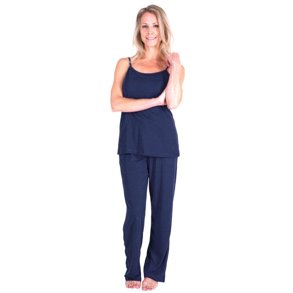 MOISTURE WICKING CAMI LONG PANT PAJAMA SET 