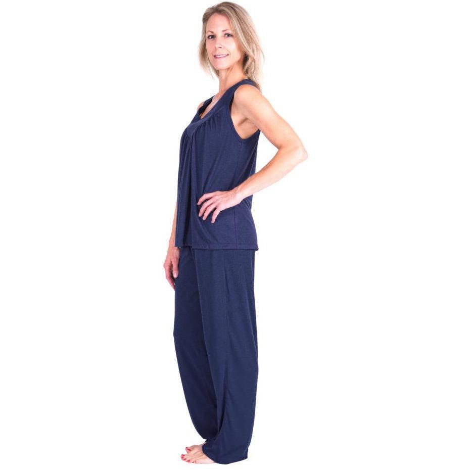 MOISTURE WICKING GATHERED TANK PJ SET