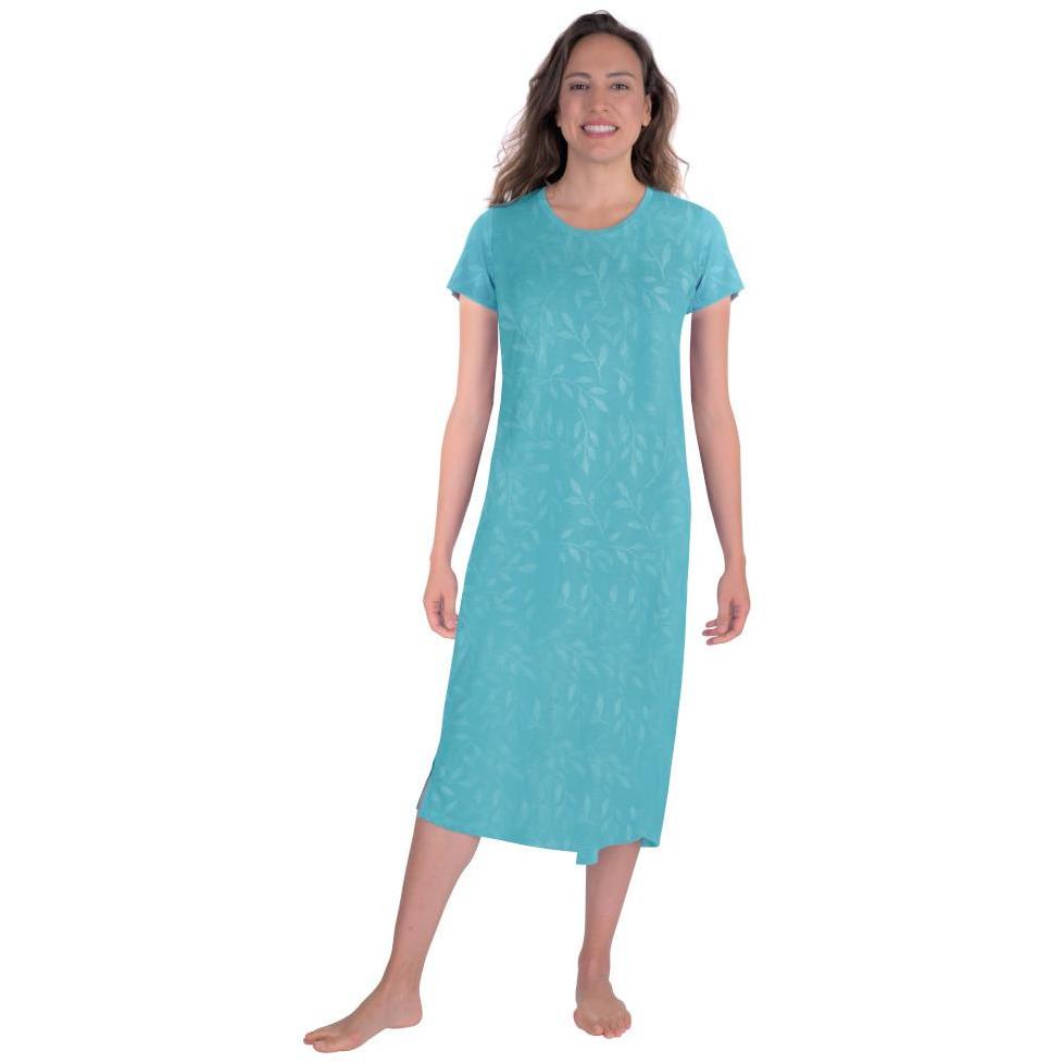 MOISTURE WICKING SCOOP NECK NIGHTSHIRT 