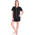 MOISTURE WICKING SHORTY BUTTON FRONT PJ SET