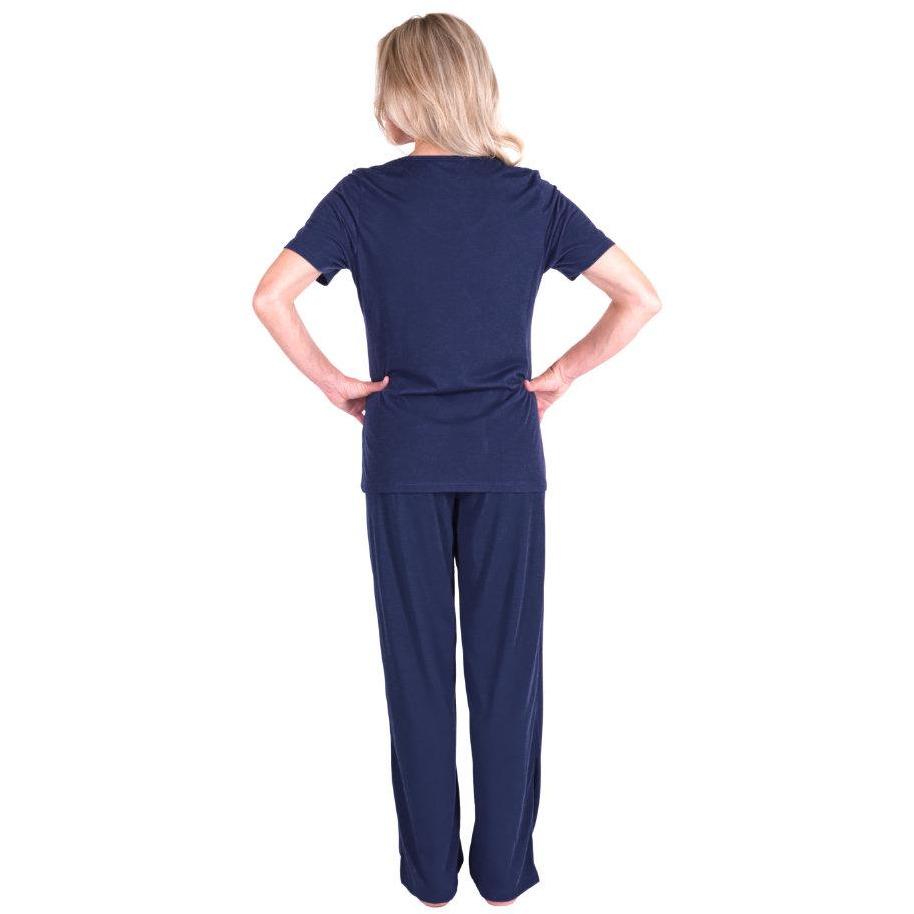 MOISTURE WICKING SCOOP NECK PAJAMA SET 