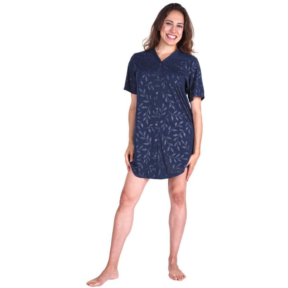 NEW MOISTURE WICKING SNAP FRONT NIGHTSHIRT