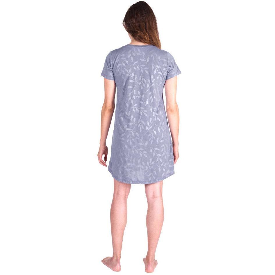 MOISTURE WICKING SCOOP NECK NIGHTSHIRT/COVER-UP
